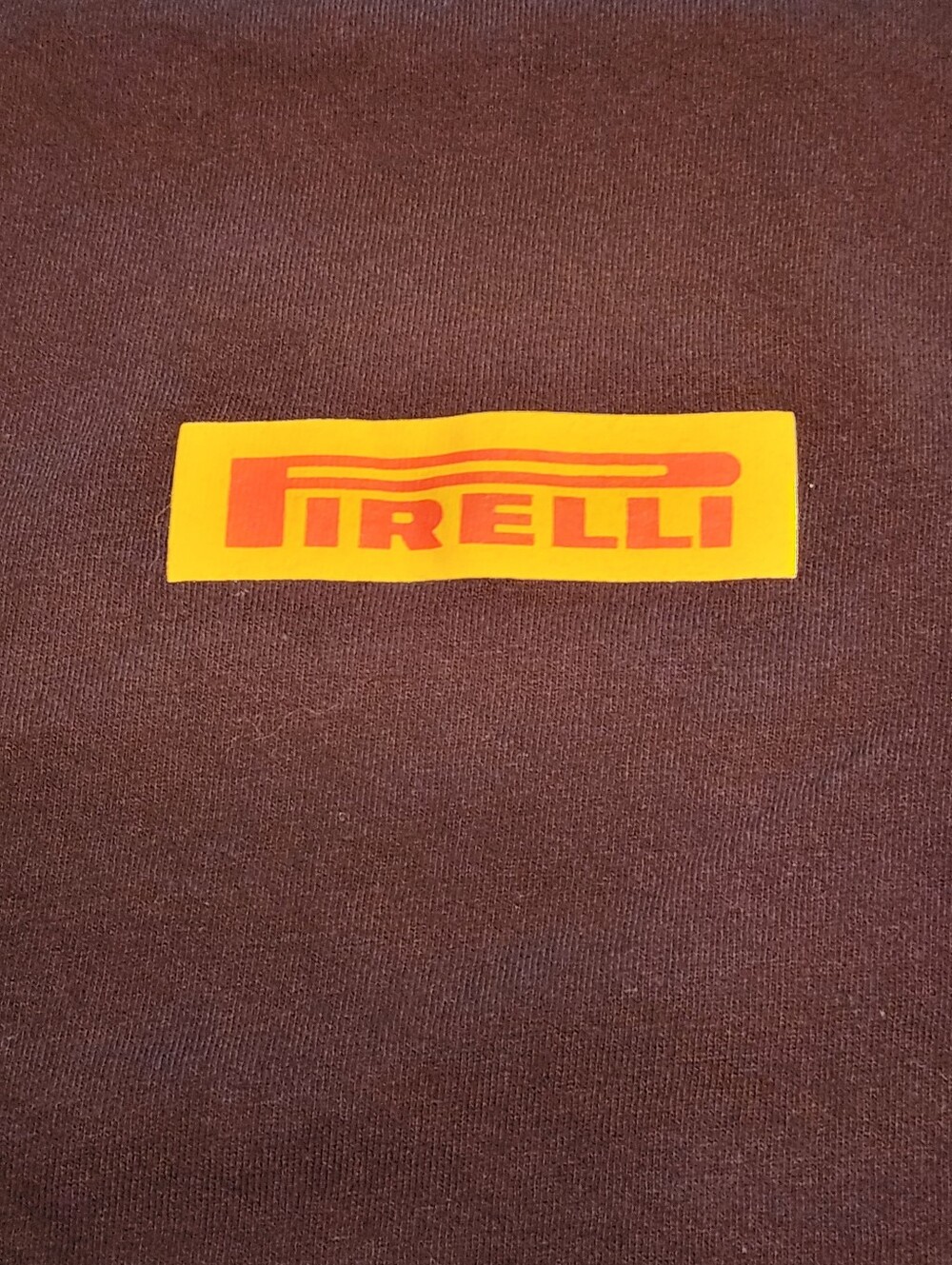 Men's Classic Black Crewneck T-Shirt with Front Pirelli Gildan Size Large